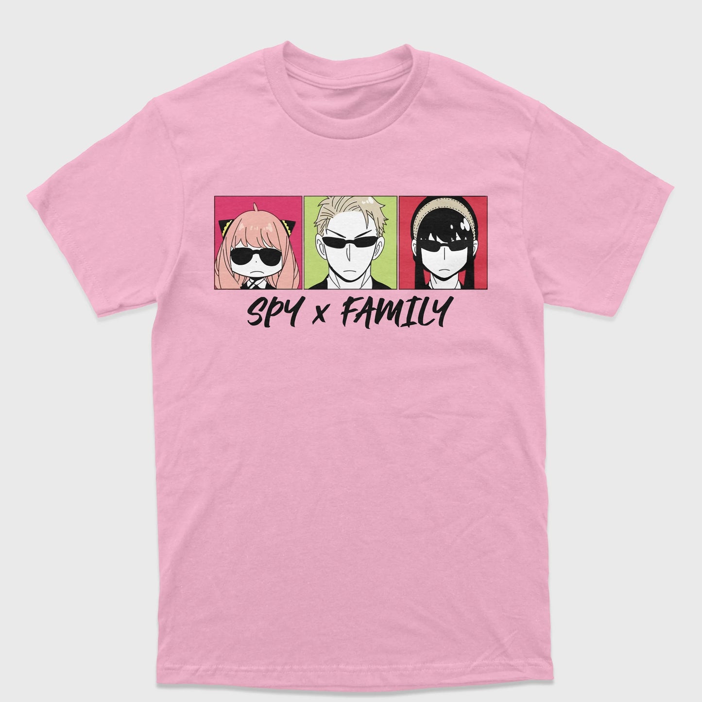 Camiseta Spy X Family Anime-rosa bebe