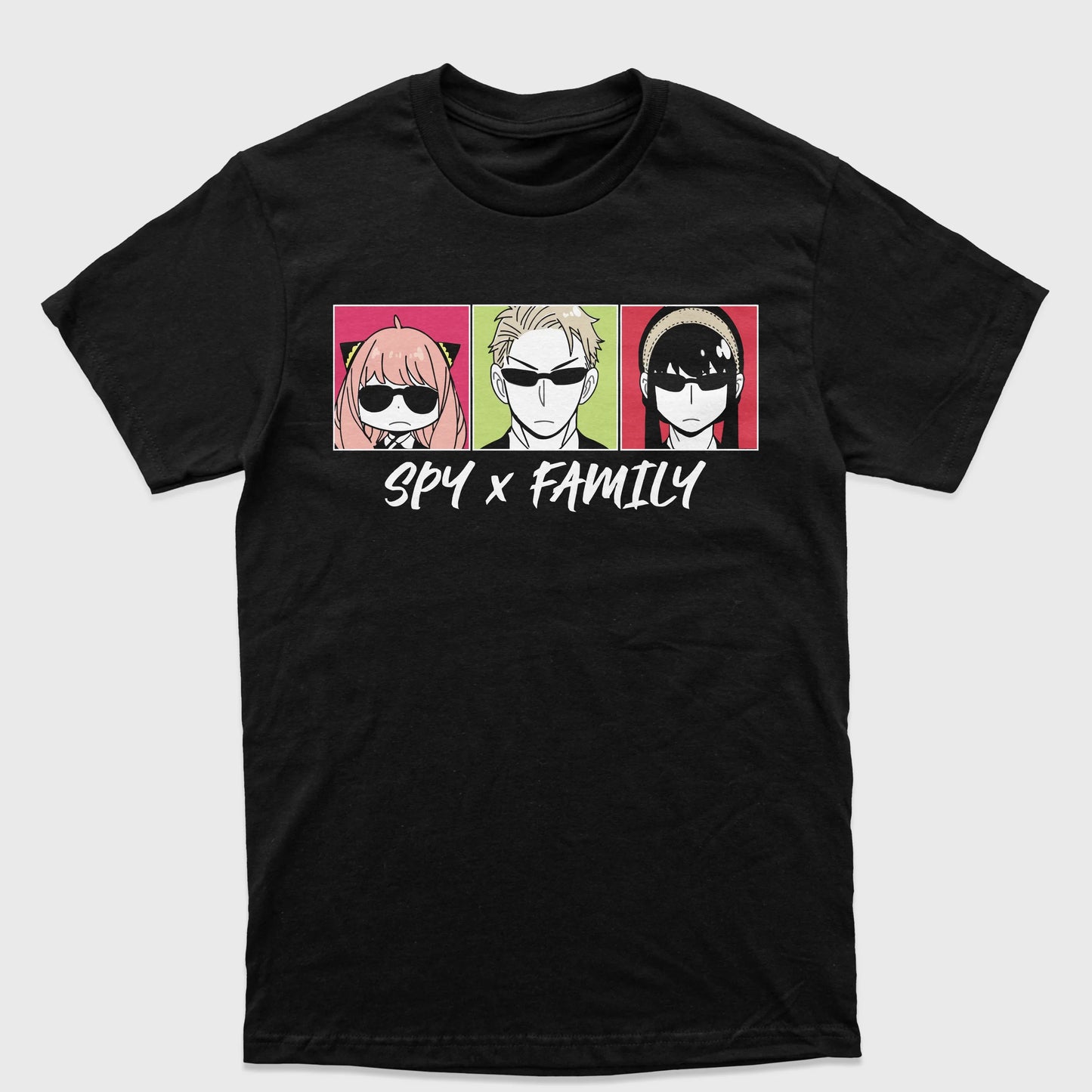 Camiseta Spy X Family Anime-preto