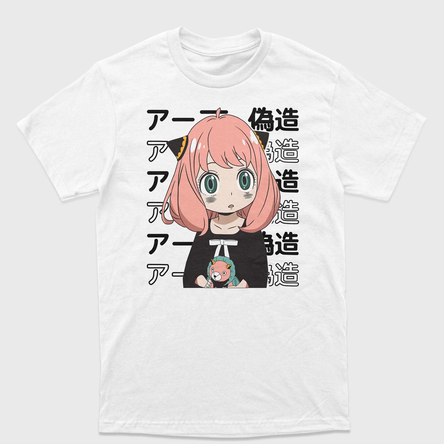 Camiseta Spy x Family Anya Forger-branco