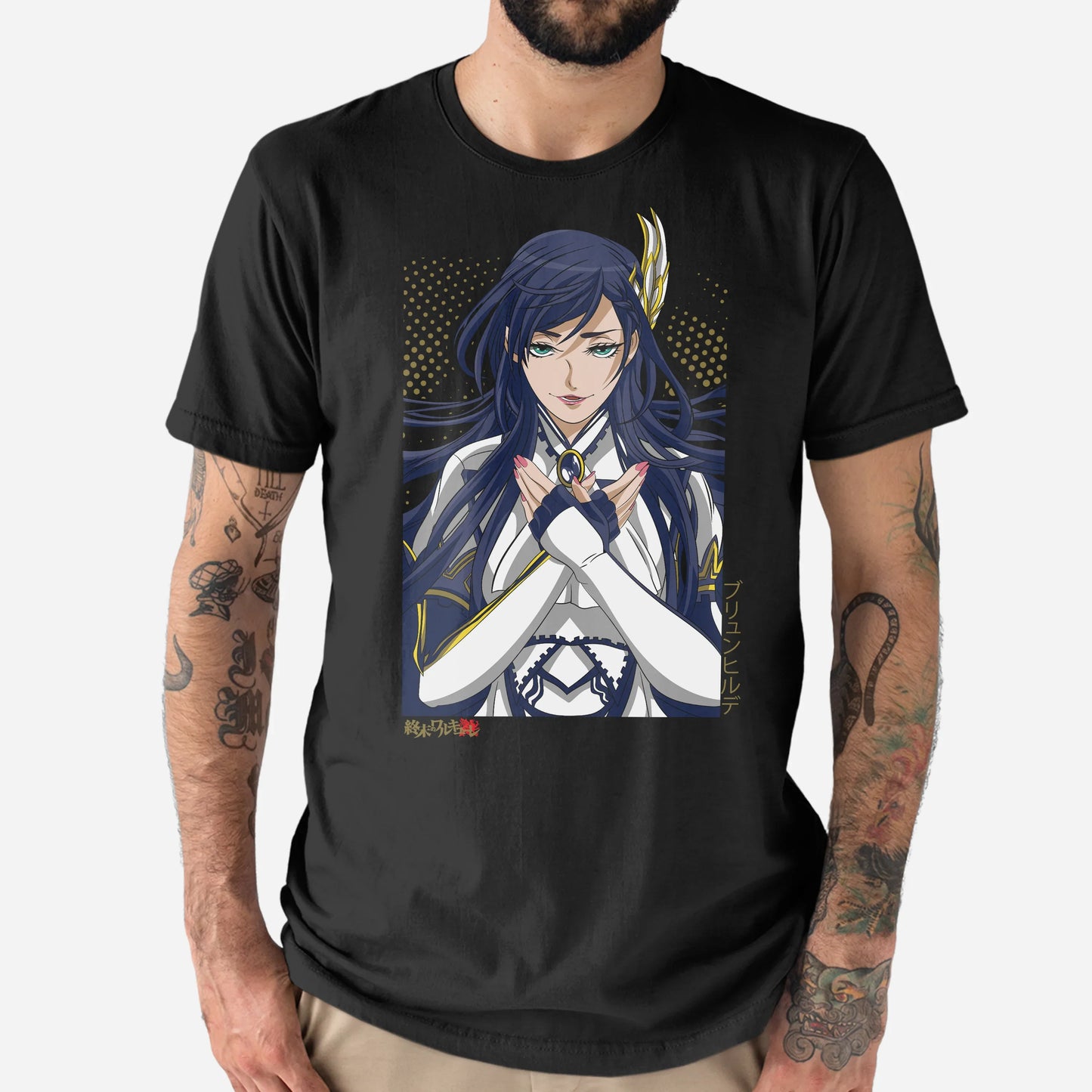 Camiseta Record Of Ragnarok Valkyrie-preto