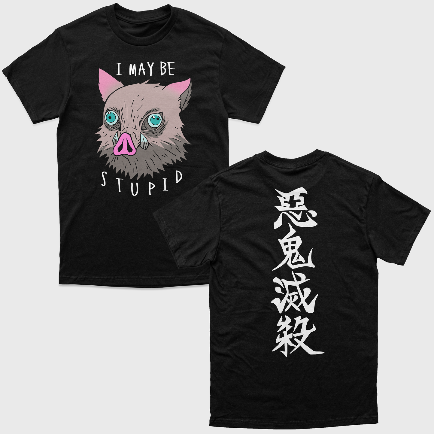 Camiseta Inosuke Demon Slayer Stupid