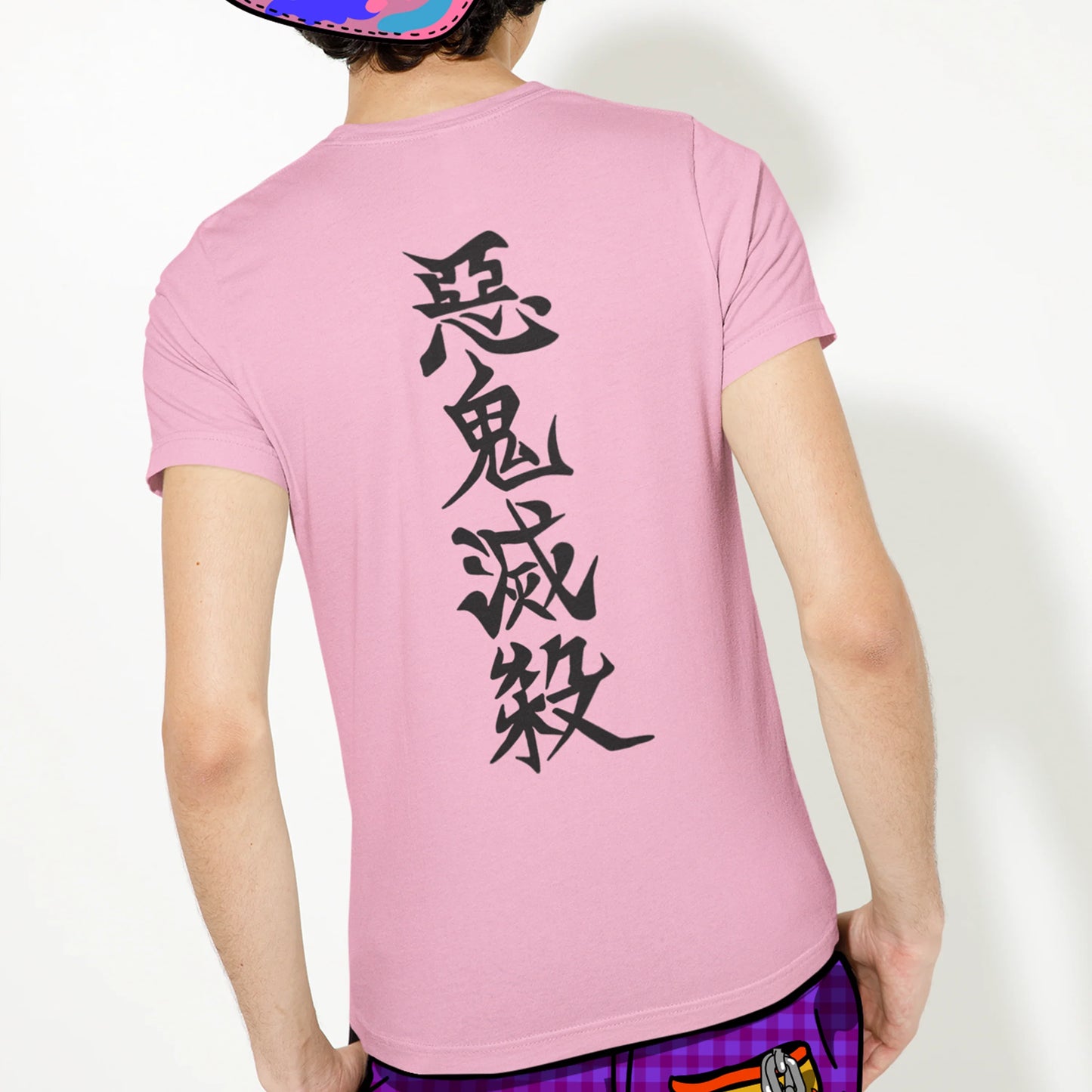 camiseta básica rosa bebê com estampa de javali i maybe stupid