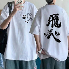 Camiseta Básica Unissex Haikyuu Flyhigh Voleibol
