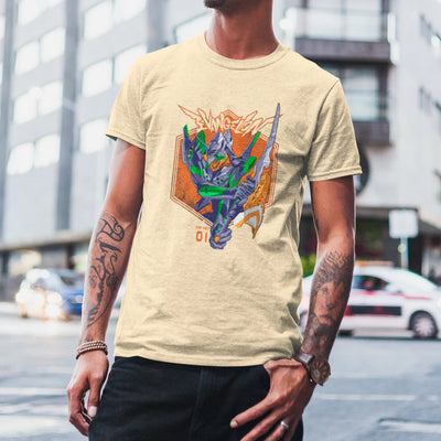Camiseta Básica Unissex Neon Genesis Evangelion Eva 01