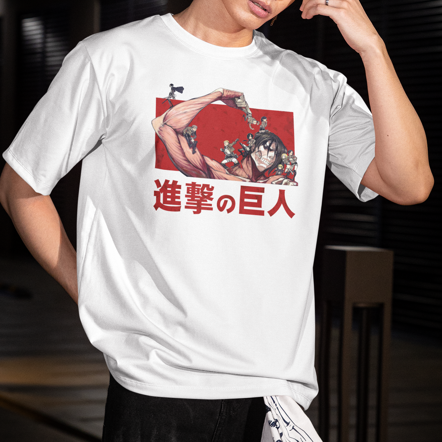 Camiseta Básica Unissex Attack On Titan Shingeki