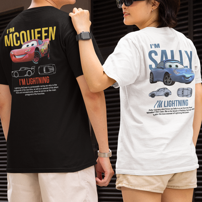 Camiseta Básica Unissex McQueen Loves Sally