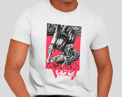 Camiseta Básica Unissex Berserk Guts Manga Anime