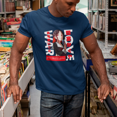 Camiseta Básica Unissex Kanji Carta Love is War Kaguya-sama