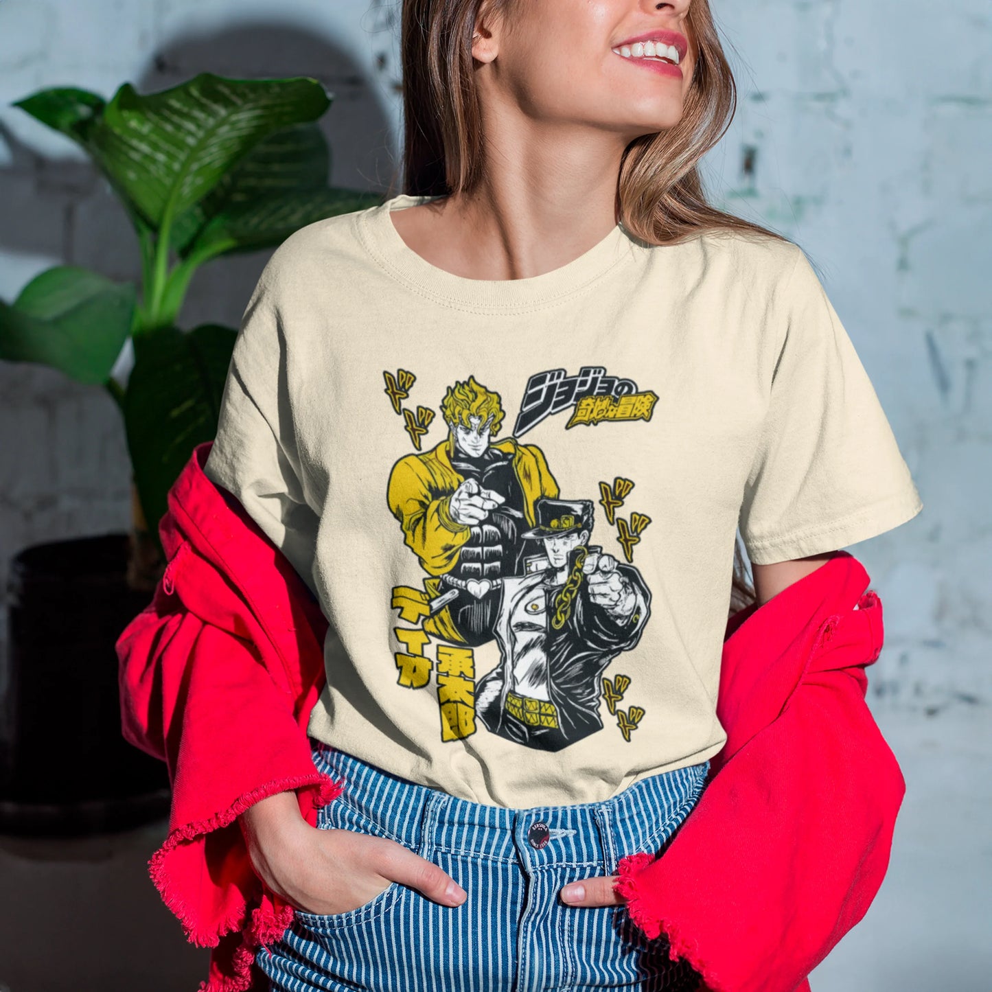 Camiseta Básica Unissex Anime Jojo Bizarre Adventure