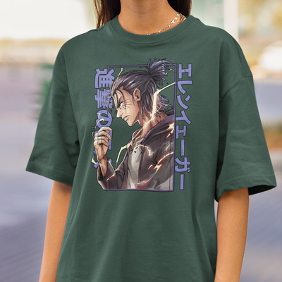 Camiseta Básica Unissex Attack On Titan Graphic