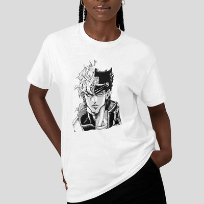 Camiseta Básica Unissex Anime Jojo's Bizarre Adventure Dio Brando Jotaro Kujo