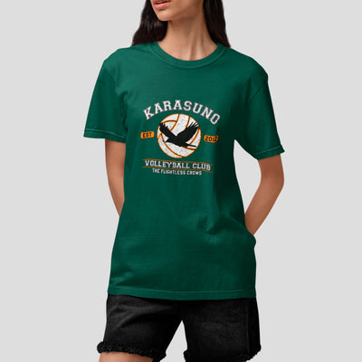 Camiseta Básica Unissex Anime Haikyu!! The Flightless Crows