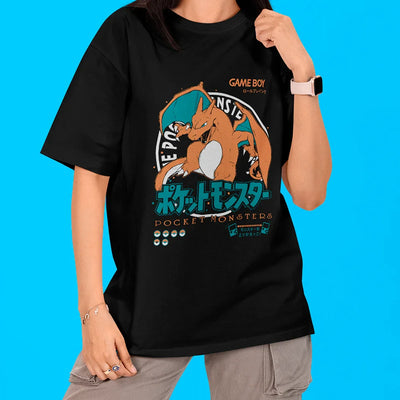 Camiseta Oversized Pokemon Charizard