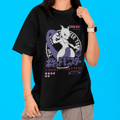 Camiseta Oversized Pokemon Mewtwo