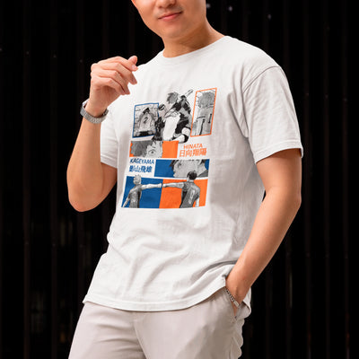 Camiseta Básica Unissex Anime Haikyuu Friends Hinata Kageyama VolleyBall