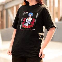 Camiseta Básica Unissex Neon Genesis Evangelion Rei Ayanami