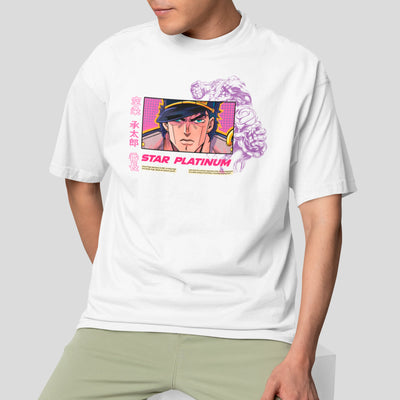 Camiseta Básica Unissex Anime Jojo Bizarre Jotare Kujo