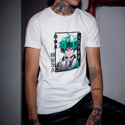 Camiseta Básica Unissex Midoriya Izuku Boku No Hero