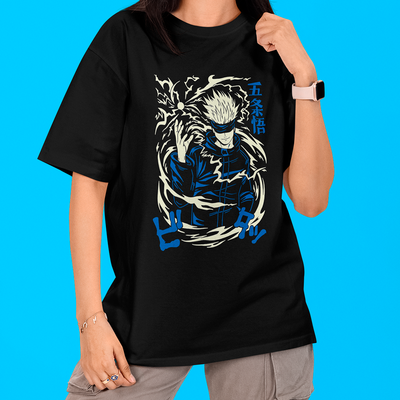 Camiseta Oversized Jujutsu Kaisen Gojo Satoru