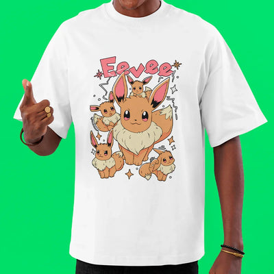 Camiseta Oversized Pokemon Eeve
