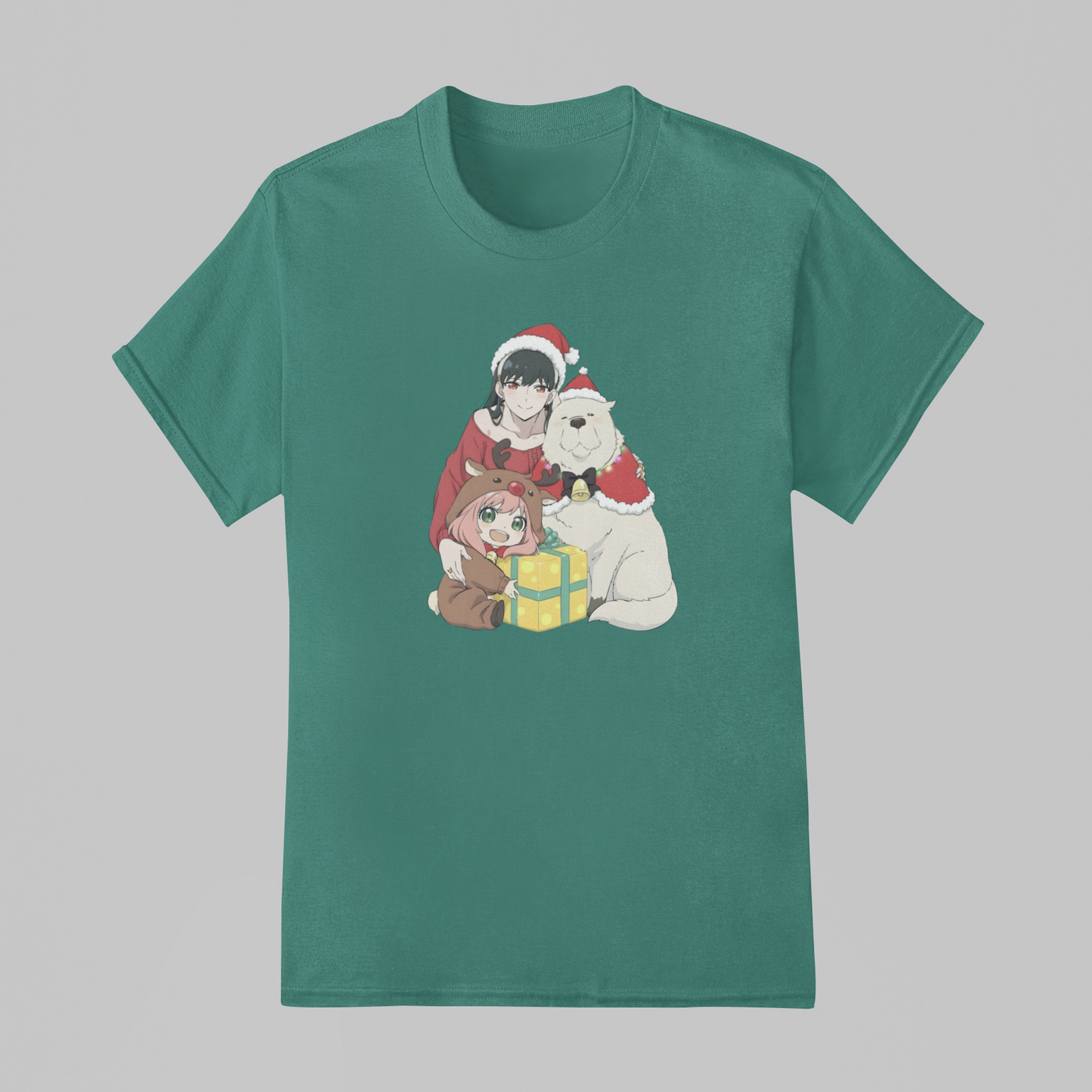 Camiseta Básica Unissex Spy x Family Happy Christmas