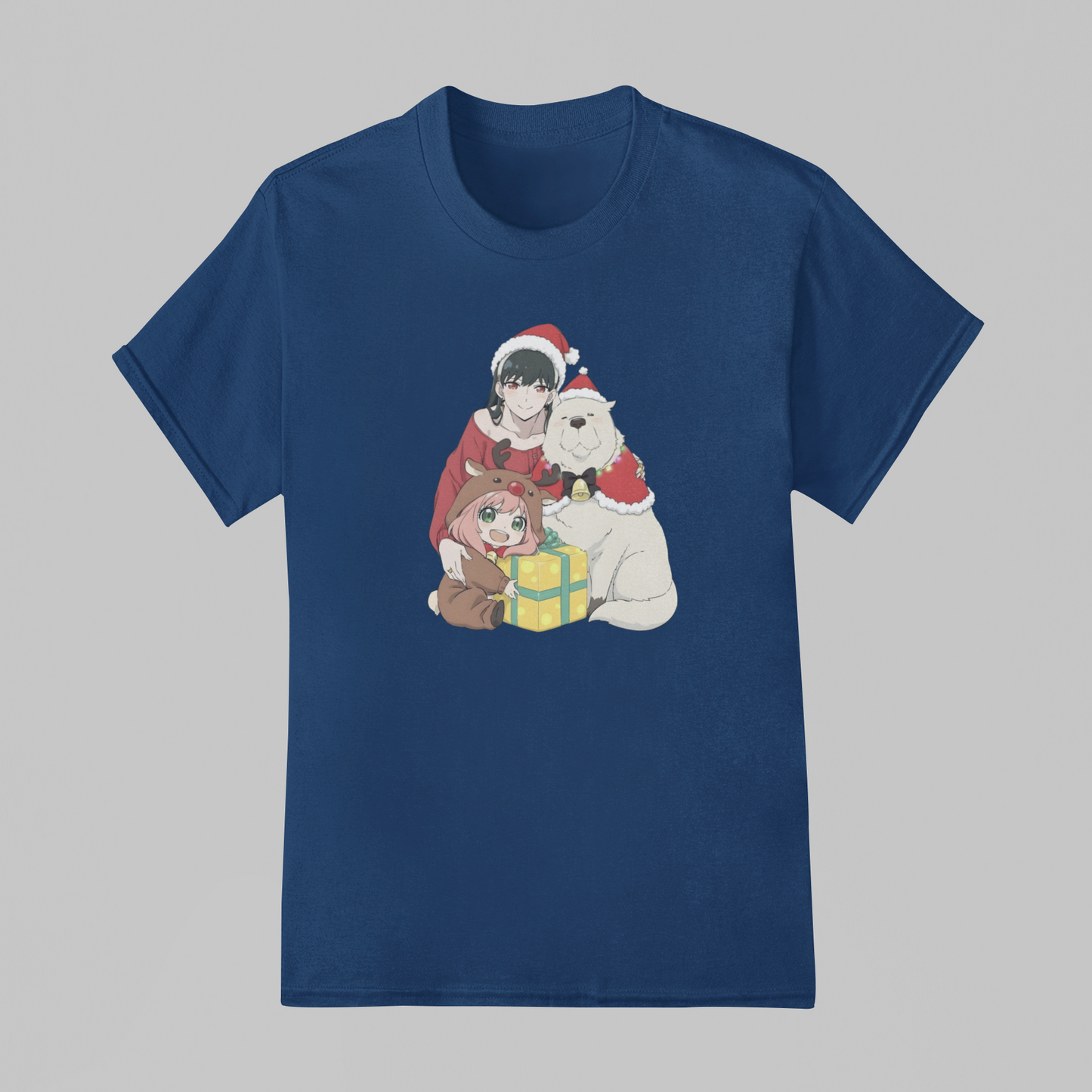 Camiseta Básica Unissex Spy x Family Happy Christmas