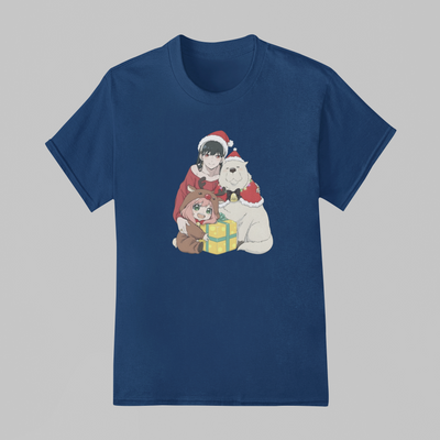 Camiseta Básica Unissex Spy x Family Happy Christmas