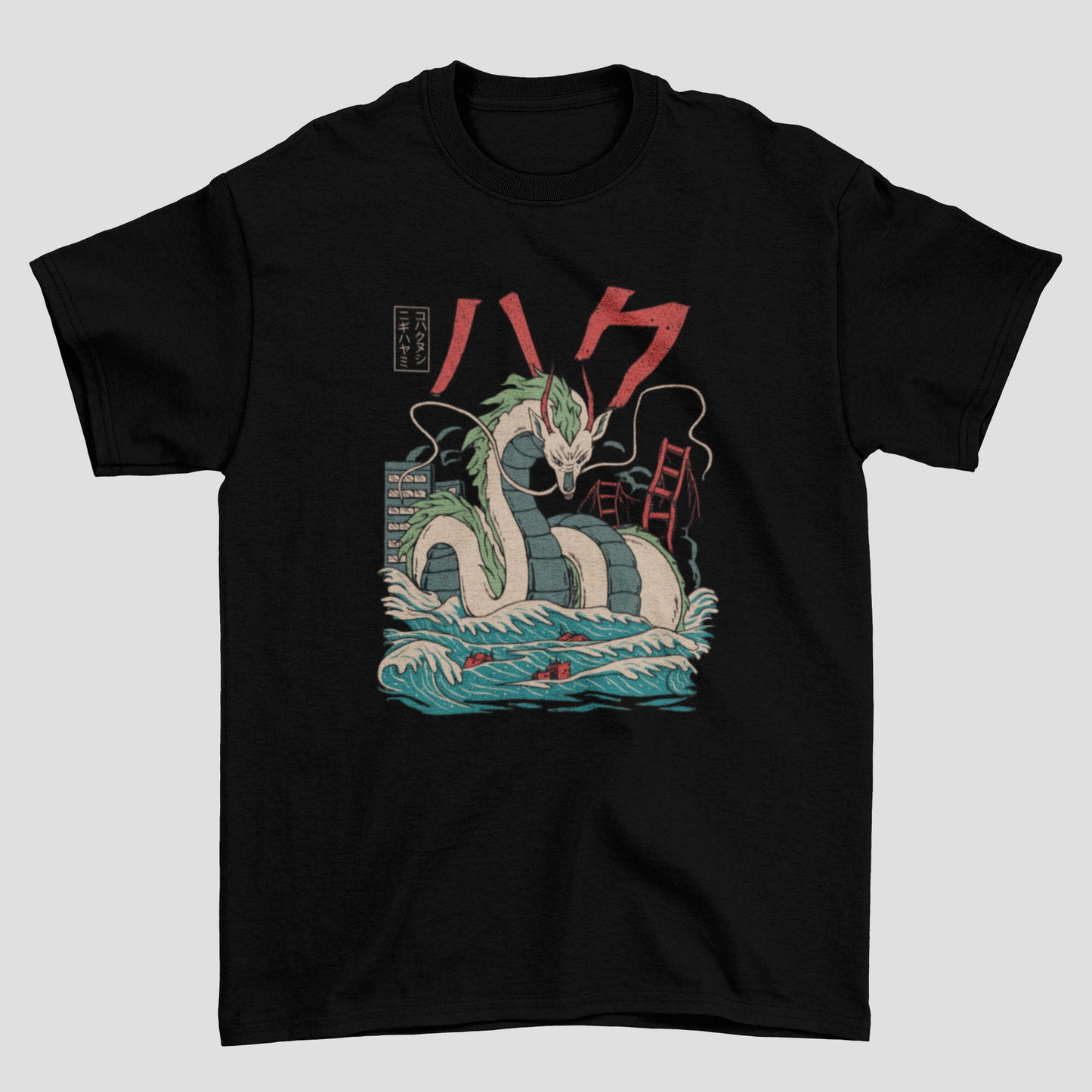 Camiseta Básica Unissex A Viagem de Chihiro Dragon