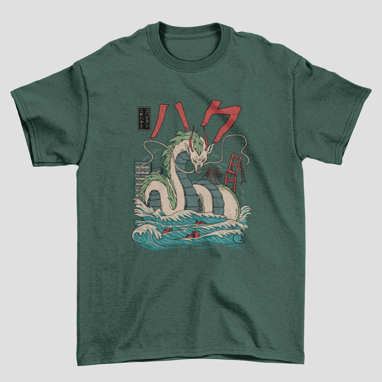 Camiseta Básica Unissex A Viagem de Chihiro Dragon