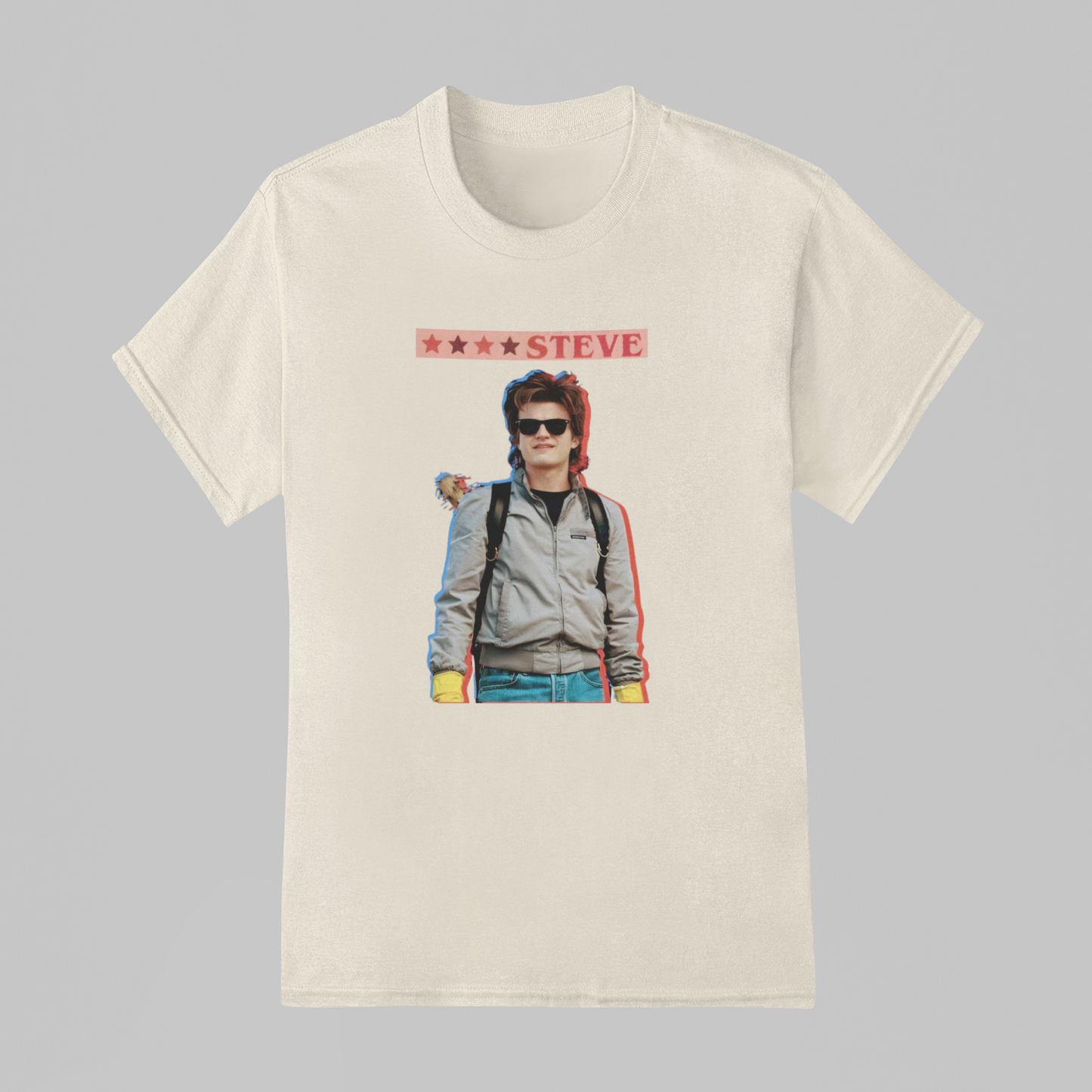 Camiseta Básica Unissex Stranger Things Steve