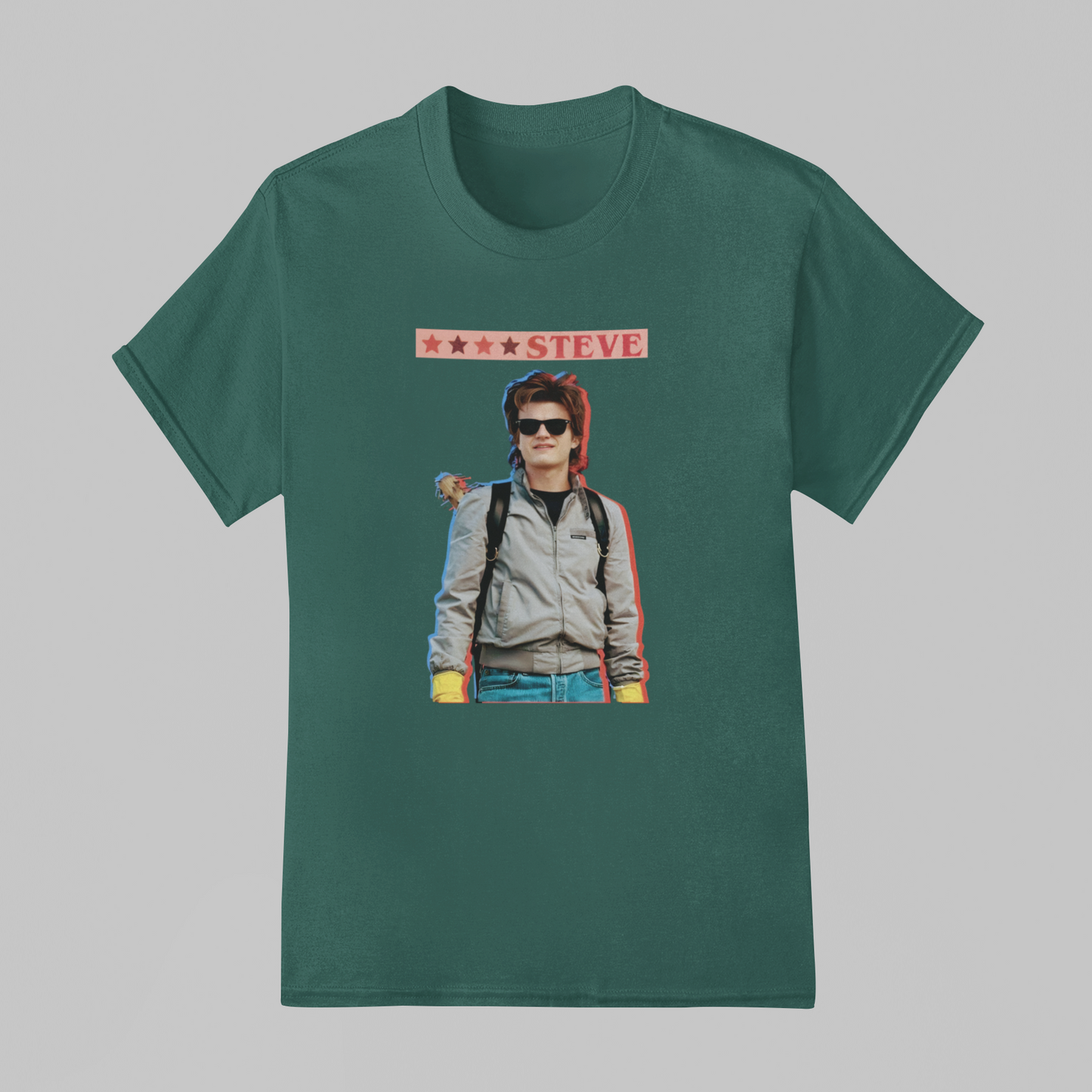 Camiseta Básica Unissex Stranger Things Steve