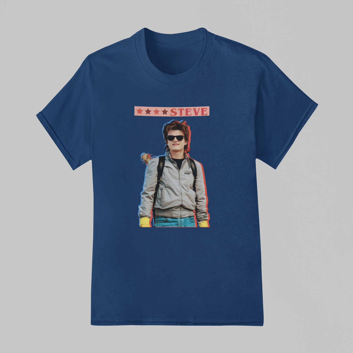 Camiseta Básica Unissex Stranger Things Steve