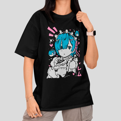 Camiseta Básica Unissex Graphic Rem Re Zero