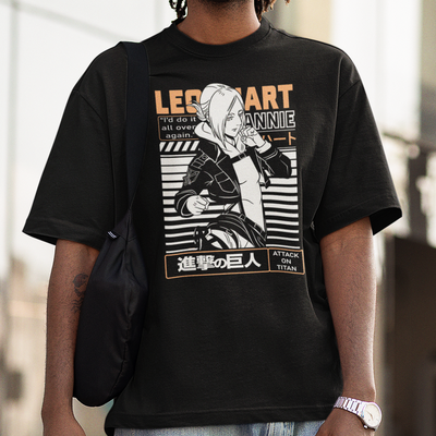 Camiseta Básica Unissex Attack On Titan Annie Leonhart