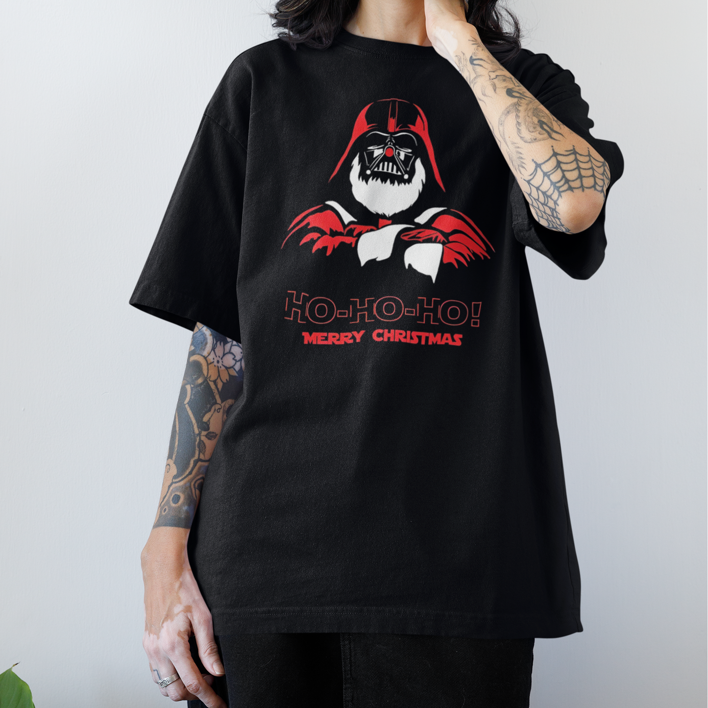 Camiseta Básica Unissex Star Wars Ho Ho Ho