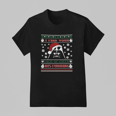 Camiseta Básica Unissex Darth Vader Star Wars Christmas