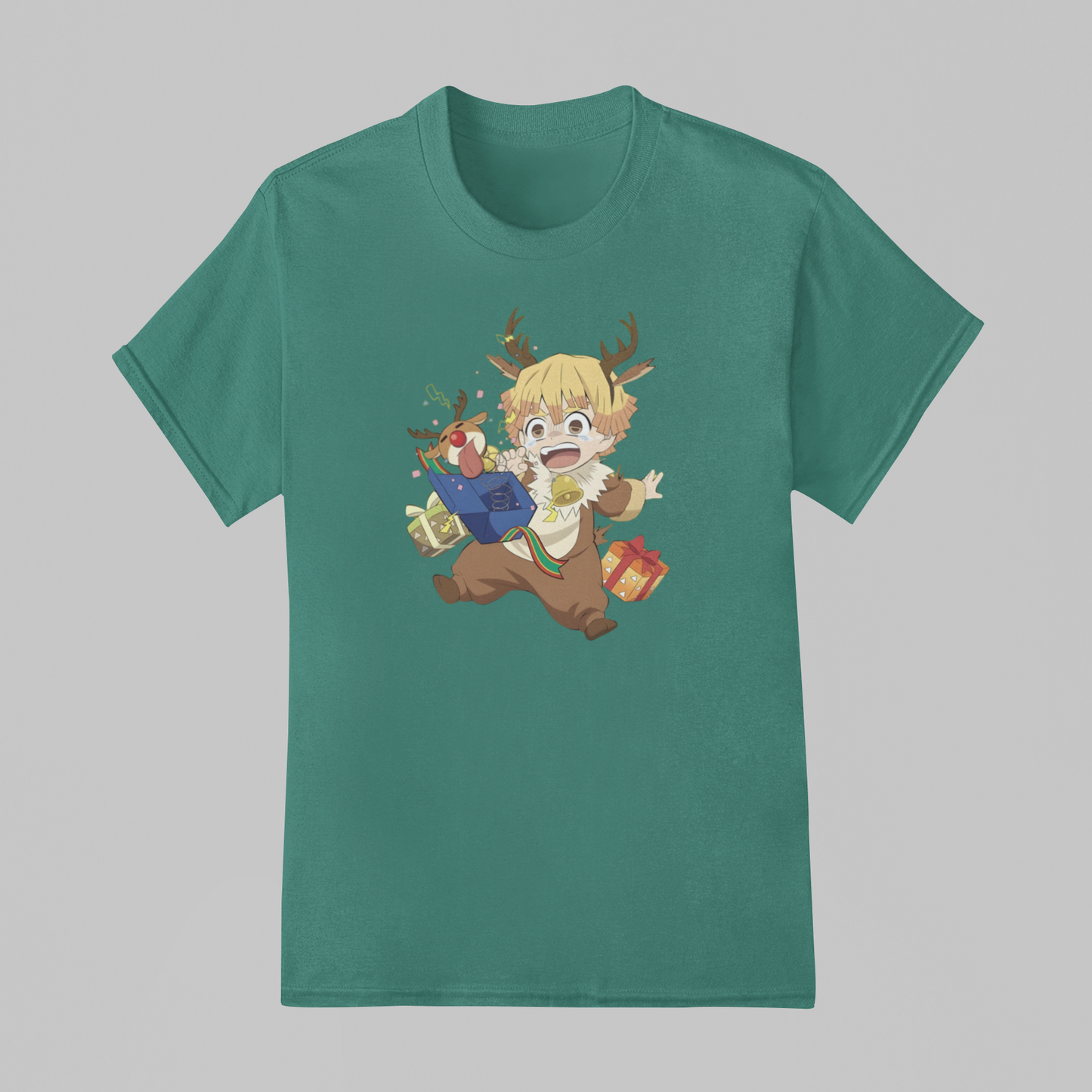 Camiseta Básica Unissex Demon Slayer Zenitsu Natalino