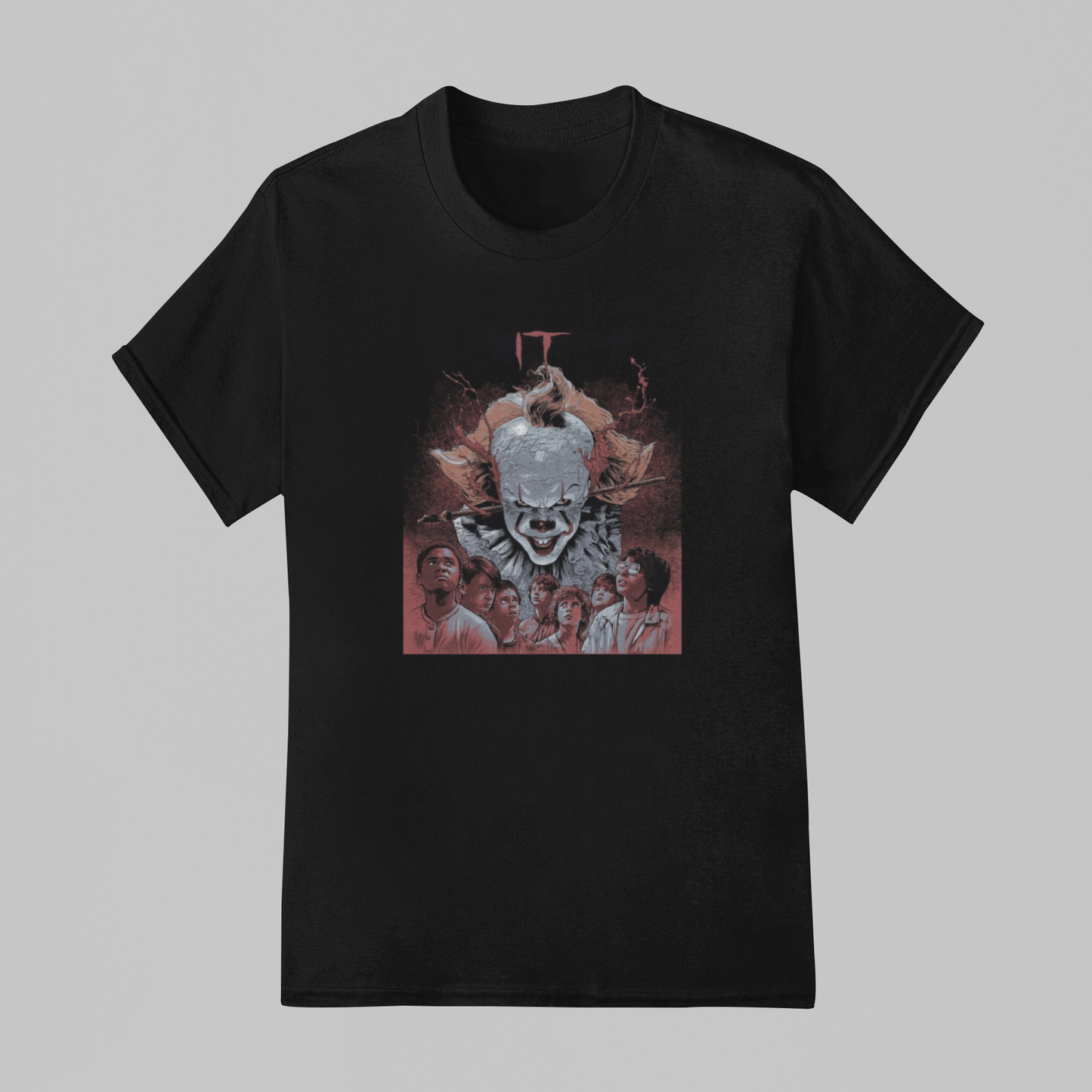 Camiseta Básica Unissex IT A Coisa Pennywise And Kids
