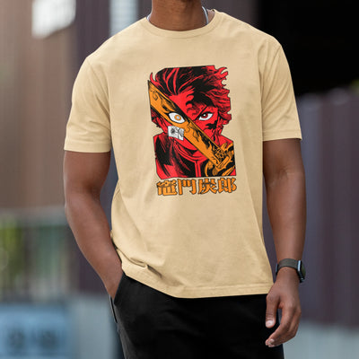 Camiseta Básica Unissex Demon Slayer Tanjiro Espada Kani