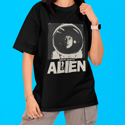 Camiseta Oversized Vintage Alien Movie 1979 Astronauta