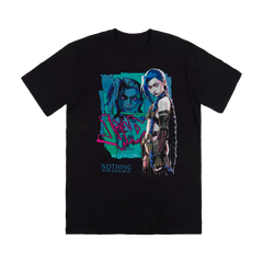 Camiseta Básica Unissex Arcane Jinx Nothing Ever Stays Dead