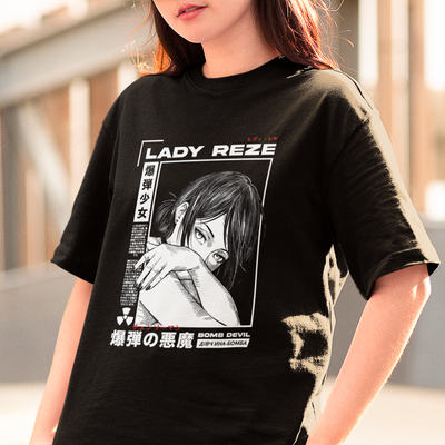 Camiseta Básica Unissex Chainsaw Man Lady Reze