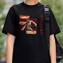 Camiseta Básica Unissex Chainsaw Man Motoserra