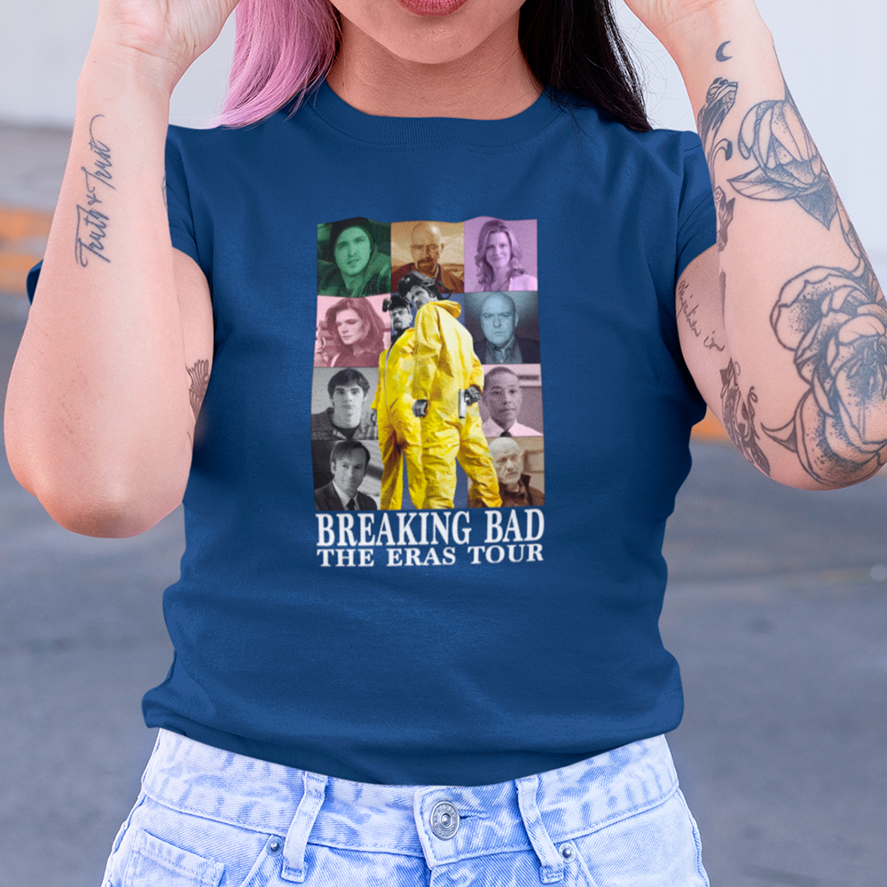 Camiseta Básica Unissex Breaking Bad The Eras Tour- azul-marinho