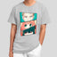 Camiseta Básica Unissex Spy x Family Anya Japonês anime Personagens Rostos- cinza