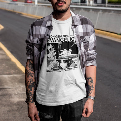 Camiseta Básica Unissex Neon End Genesis Evangelion Misato Katsuragi Japonese Humanity