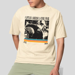 Camiseta Básica Unissex Capitão América Est. 2016