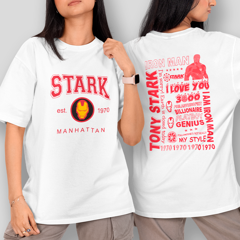 Camiseta Básica Unissex Homem de Ferro Stark Manhattan