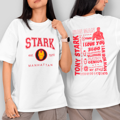 Camiseta Básica Unissex Homem de Ferro Stark Manhattan