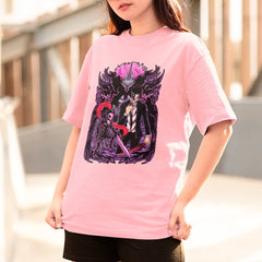 Camiseta Básica Unissex Solo Leveling Sung Cavaleiro Roxo